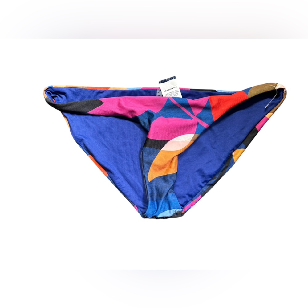 VITAMIN A Women’s Blue Floral reversible Bikini swim Bottom size XS NWT